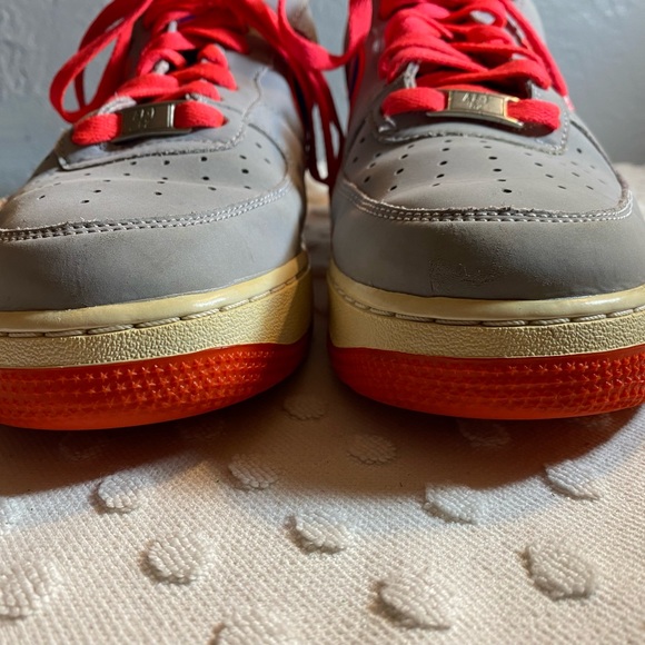 Nike Air Force 1 Low Wolf Grey/Game Royal-Hot Punch - Picture 2 of 16